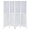 Mattison 4-Panel Room Divider (White)