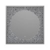 Silver and Black LED Wall Mirror