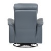 Bristow Blue Gray Swivel Glider Recliner