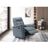 Bristow Blue Gray Swivel Glider Recliner