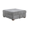 Raife Gray Storage Ottoman