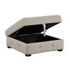 Raife Taupe Storage Ottoman