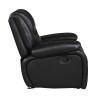 Ellicott Black Glider Recliner