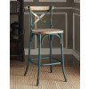 Zaire Bar Chair (Antique Turquoise)