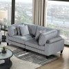 Robstown Gray Loveseat