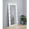 Zayan Floor Mirror w/ LED Lights (White)