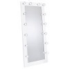 Zayan Floor Mirror w/ LED Lights (White)