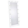 Zayan Floor Mirror w/ LED Lights (White)