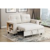 Robinson Beige Loveseat w/ Pull-Out Bed and Shelves