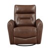 Thomas Toffee Brown Swivel Glider Recliner