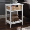 Chinu Accent Table (White/ Natural)