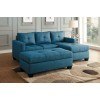 Phelps Sofa Chaise Set (Blue)