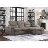 Alfio Sectional w/ Pull-out Bed (Taupe)
