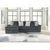 Midnight-Madness Gunmetal 2-Piece Left Chaise Sectional