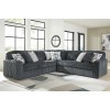 Midnight-Madness Gunmetal 5-Piece Corner Sectional