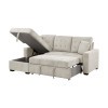 Waitsfield Sand Left Chaise Sectional w/ Pull-Out Bed