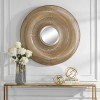 Bauble Round Gold Mirror