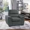 Andes Chair w/ Pull-Out Ottoman (Gray)