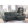 Andes Sectional w/ Pull-Out Bed (Gray)