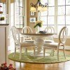 Summer Hill Round Dining Room Set w/ Pierced Chairs (Cotton)