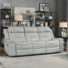Darwan Lay Flat Reclining Sofa (Light Gray)
