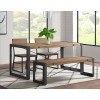 Industrial Dining Room Set w/ Bench