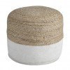 Sweed Valley Natural and White Pouf