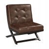 Sidewinder Brown Accent Chair