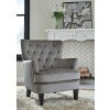 Romansque Accent Chair (Gray Velvet)