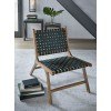 Fayme Accent Chair (Light Brown and Black)