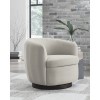 Annbury Light Beige Swivel Accent Chair