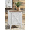 Gylesburg Accent Cabinet (White and Brown)