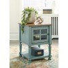 Mirimyn Accent Cabinet (Teal and Brown)