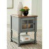 Mirimyn Accent Cabinet (Gray and Brown)