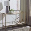 Ryandale Console Sofa Table (Antique Brass)