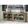 Waltleigh Accent Cabinet (Distressed Brown)