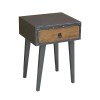 Outbound End Table/ Nightstand (Granola/ Iron)