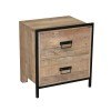 Outbound Nightstand (Natural/ Iron)