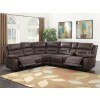 Aria Power Reclining Sectional (Saddle Brown)