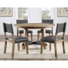 Aubrey Brown Round Dining Room Set
