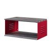 Cargo Accent Table w/ Wall Shelf (Red)