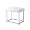 Coleen Vanity Set w/ Mirror and Stool (Chrome)