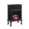 Eirene Cabinet w/ Fireplace (Black)