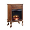 Eirene Cabinet w/ Fireplace (Walnut)