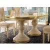Aida Dining Table (Ivory and Gold)