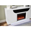 Aileen White 66 Inch Entertainment Unit W Led Speakers Crystal Inserts And Pop Up Center Doors
