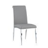 Alexis Rolled Back Side Chair (Gray) (Set of 4)