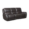 Alexandria Chocolate Leather Power Reclining Living Room Set