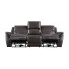 Alexandria Chocolate Leather Power Reclining Living Room Set