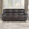 Alexandria Chocolate Leather Power Reclining Living Room Set